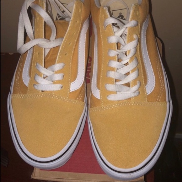 yellow vans shoes womens